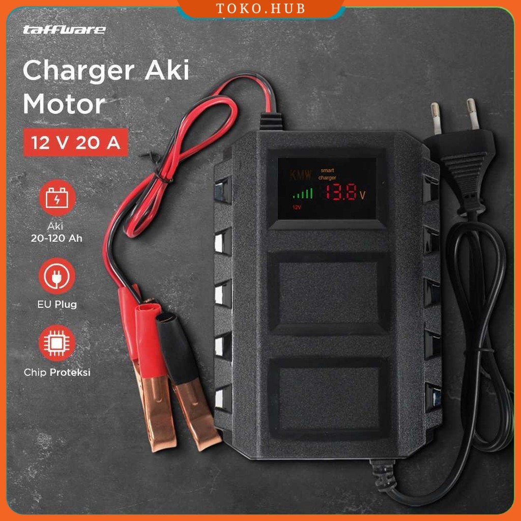 Taffware Charger Aki Mobil Intelligent Battery Charger 12V 20A - KC-20A