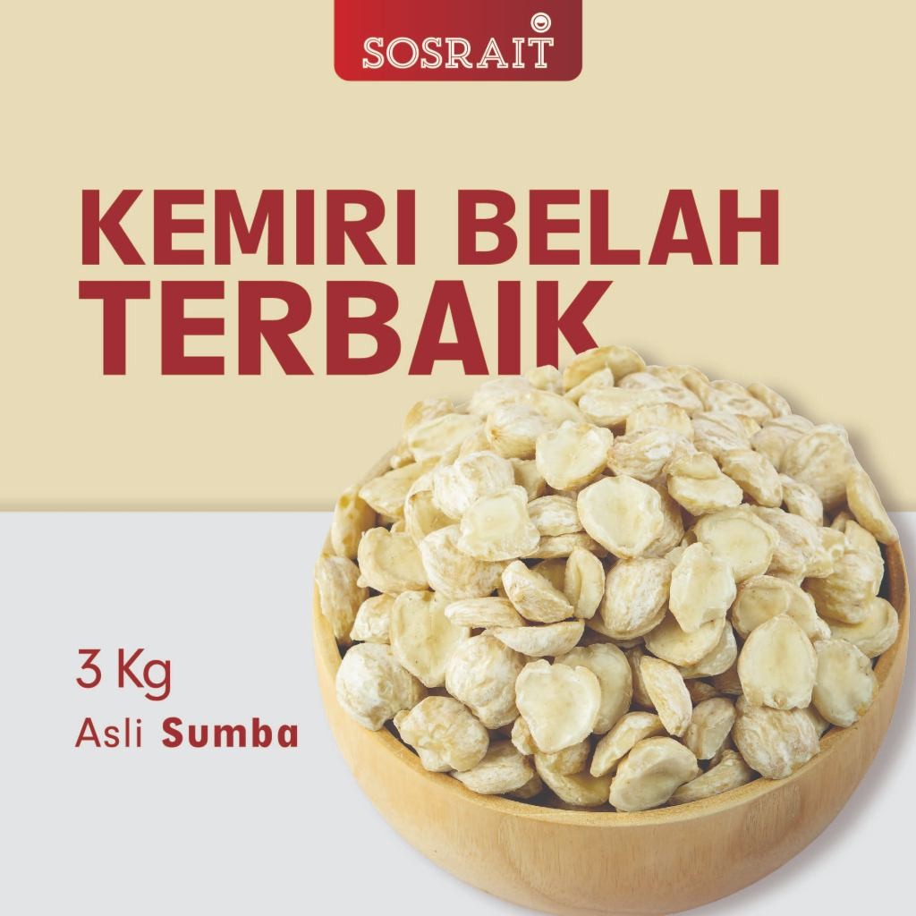 

Sosrait Kemiri Belah Dua Sumba 3Kg
