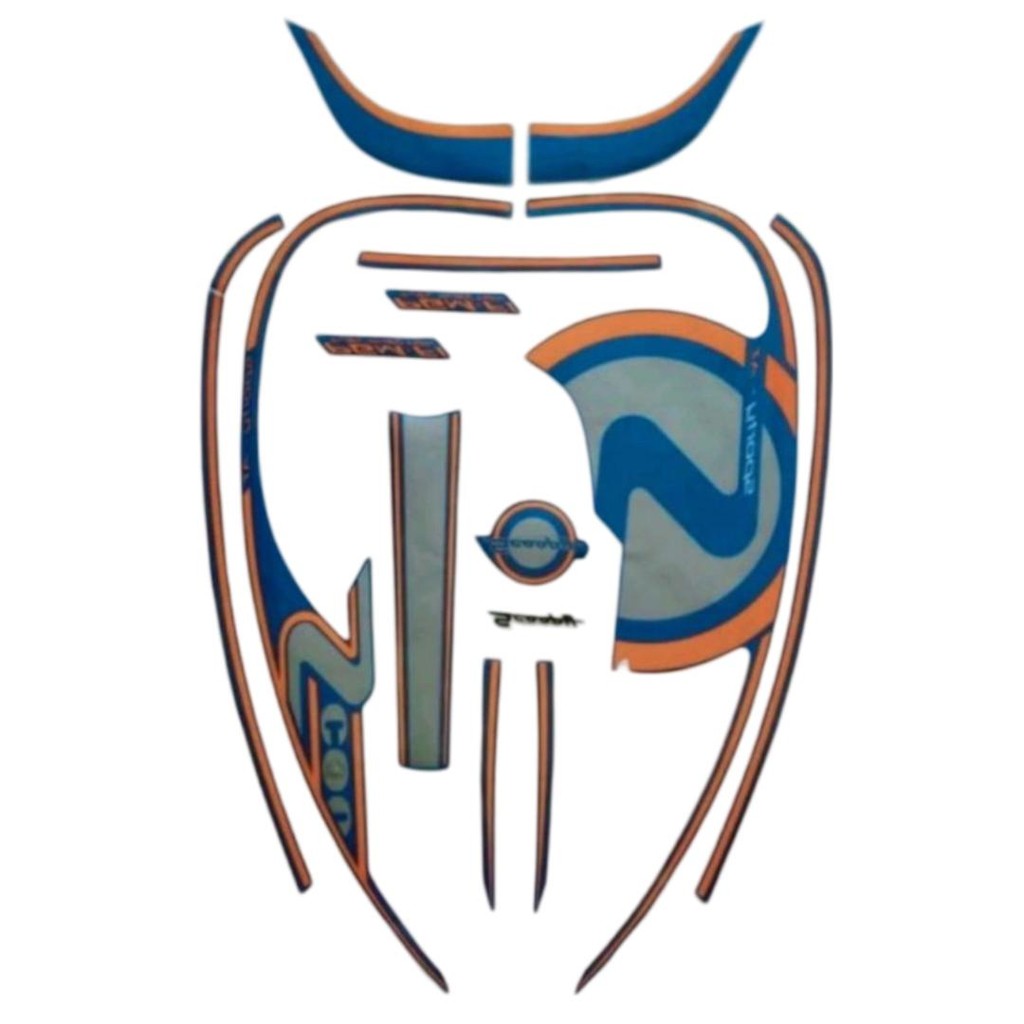 Stiker Striping Motor Honda Scoopy 2013 Biru Full Body - Berkualitas Terbaik - Motorcycle
