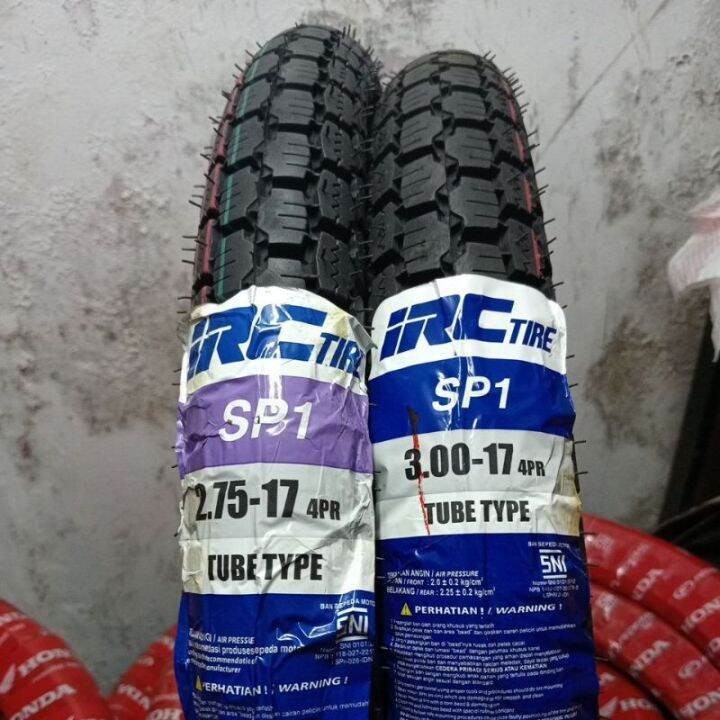 BAN IRC UKURAN 275-17 & 300-17 Ring 17 NON TUBELESS // SP 1 // BAN DEPAN & BELAKANG MOTOR BEBEK