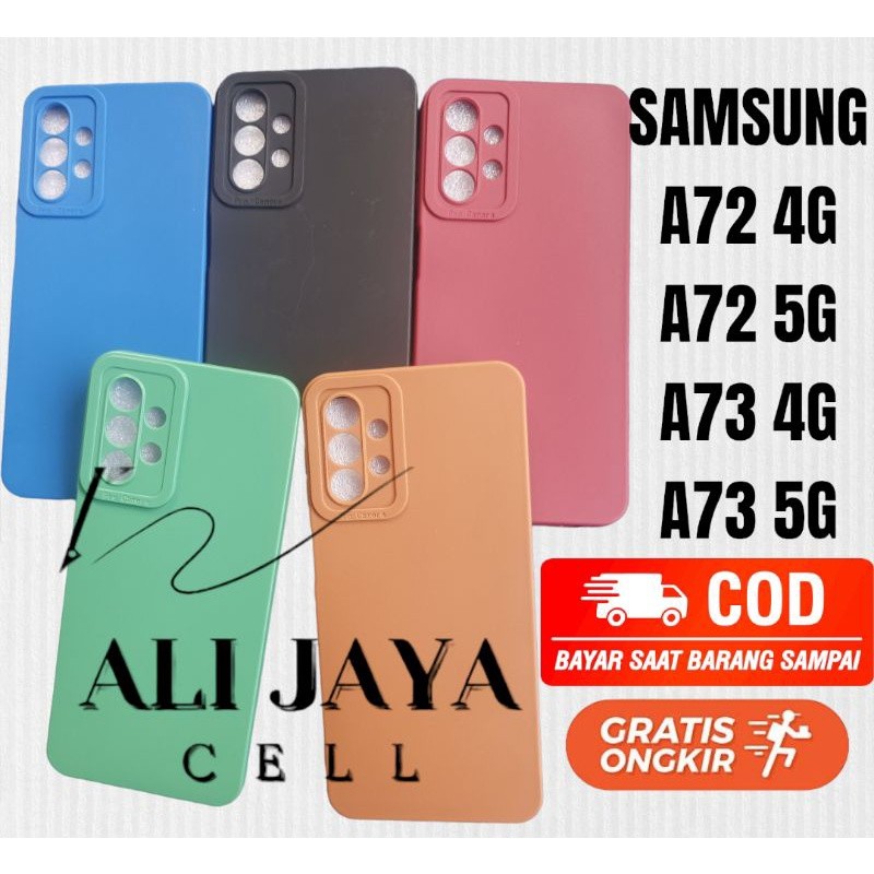 Samsung A71/A72/A73 -Softcase/Silikon pro camera hp Samsung A71/A72/A73 bahan candy case color 3D Si