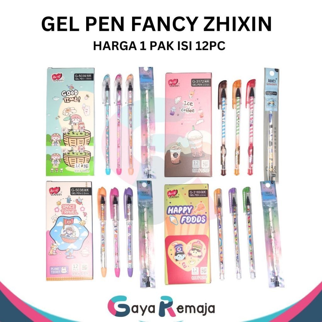 

GEL PEN ZHI XIN 1 PAK MURAH REFIL GEL PEN ZHI XIN PULPEN LUSINAN MURAH BALLPOINT ZHIXIN SIAP KIRIM