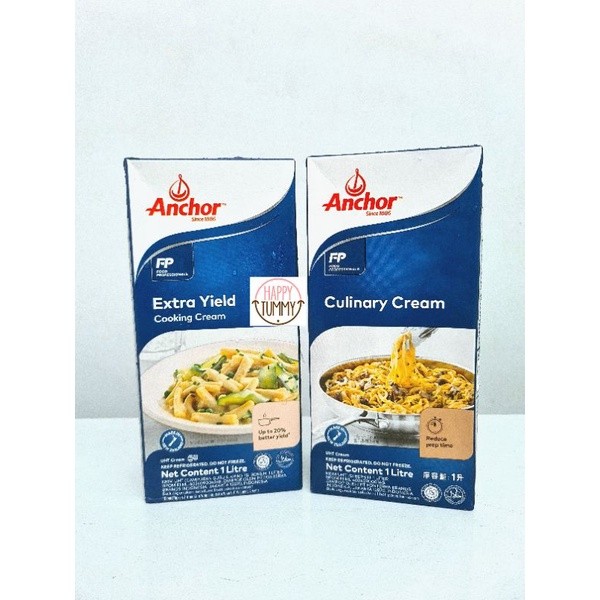 

Anchor cooking culinary cream / extra yield krim masak 1L kemasan ori