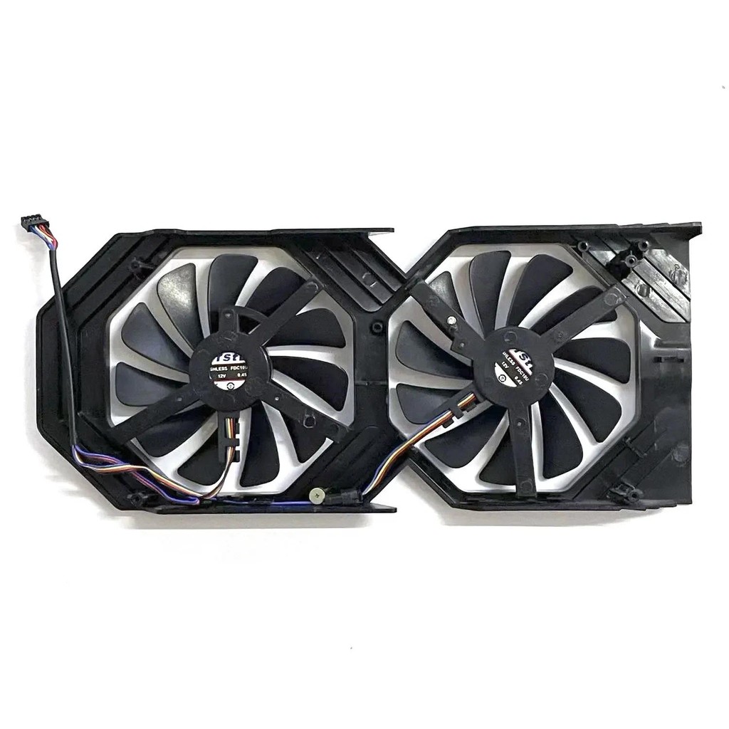 New For XFX Radeon RX580 588 590 598 GTS BLACK EDITION OC Graphics Card Replacement Fan panel with f