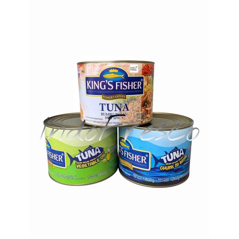 

King's Fisher Tuna In Canned- Daging Tuna Kaleng 1800g