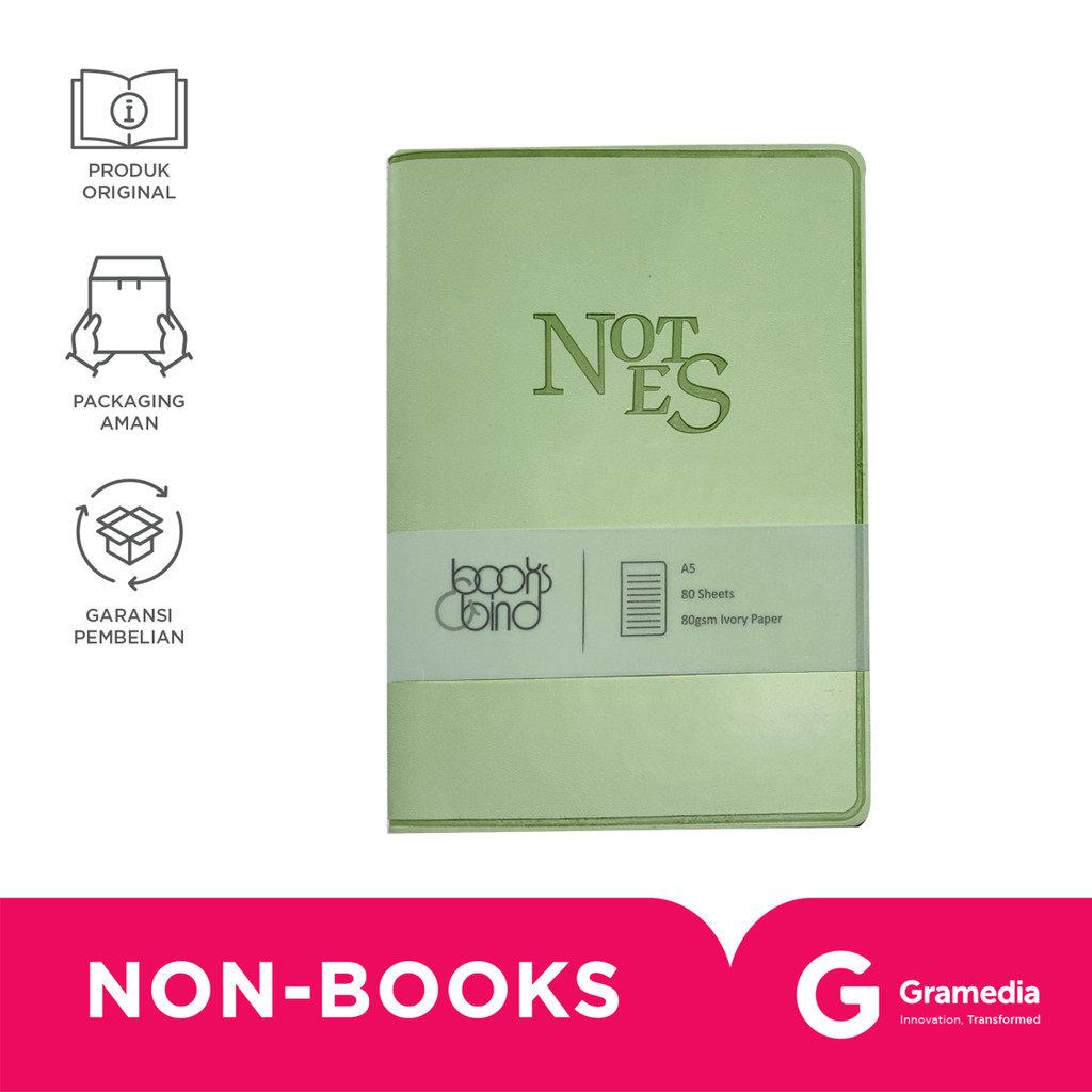 

Books & Bind Nb -Notes- Deboss A5 Pastel Green