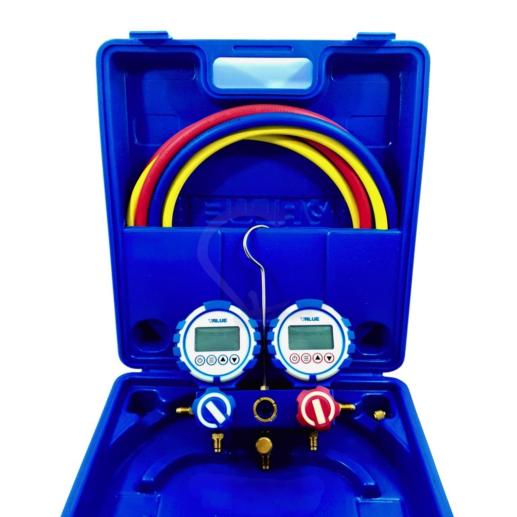 

Manifold AC Value R32 R410a R22 Digital Double Gauge VDG-2-S1