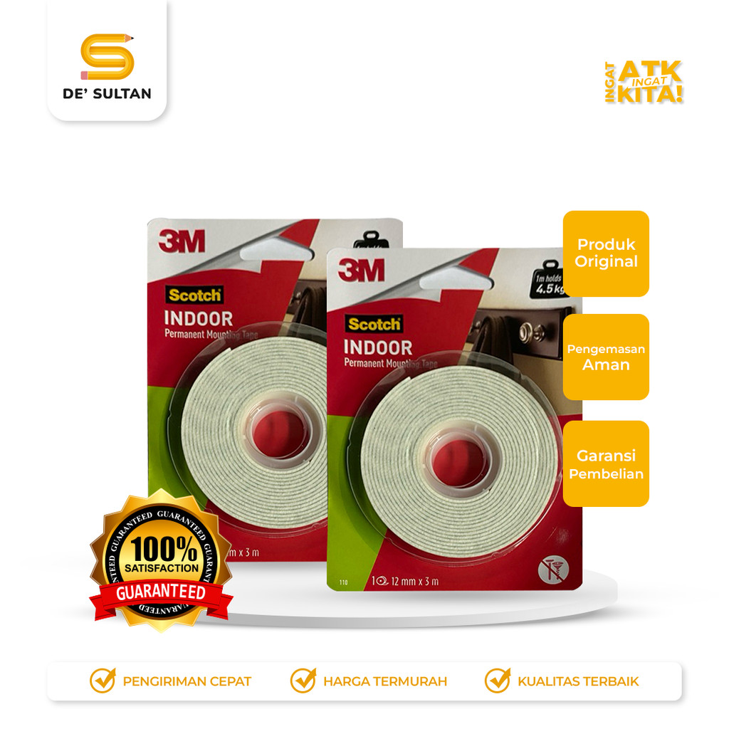 

3M DOUBLE TAPE FOAM 1” (1ROLL)