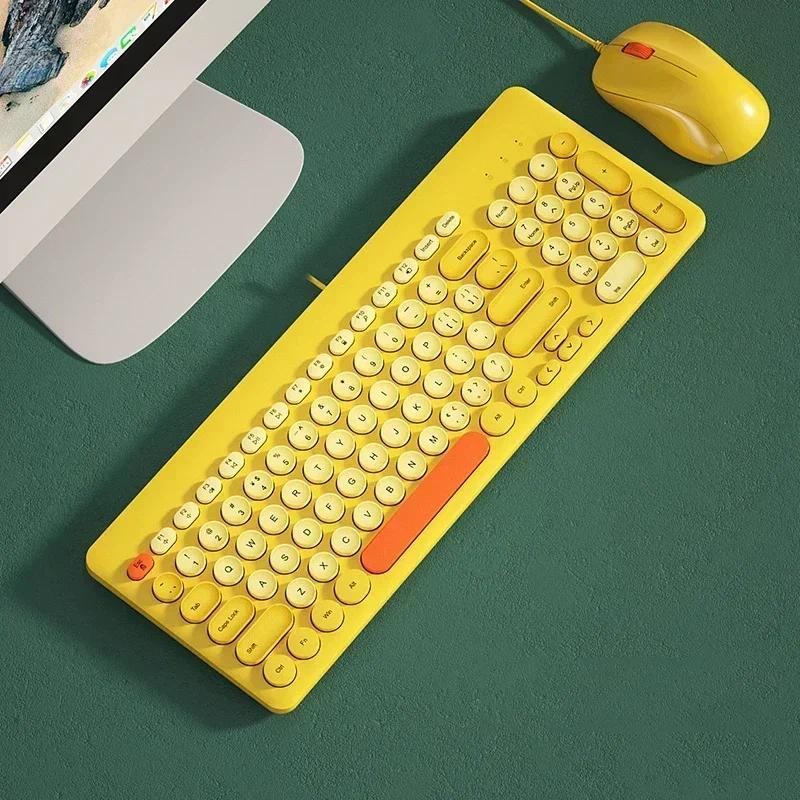 

USB Wired Gaming Keyboard Mouse Combo for Macbook Xiaomi Laptop Wired Magic Keyboard Mouse Gaming Set