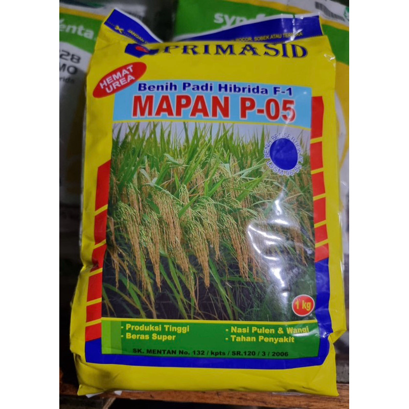 Benih Padi Hibrida MAPAN 05 ( EXP 06 2026 ) ASLI KEMASAN PABRIK