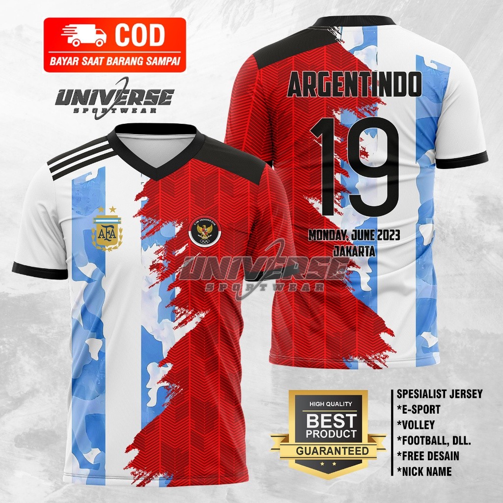 Jersey Timnas Indonesia 2023 Jersey Indonesia Jersey Timnas Argentina 2023 Jersey Argentina