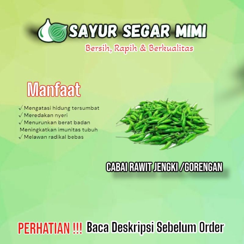 

Cabai Rawit Gorengan / Cabai Rawit Jengki - Sayur Palembang