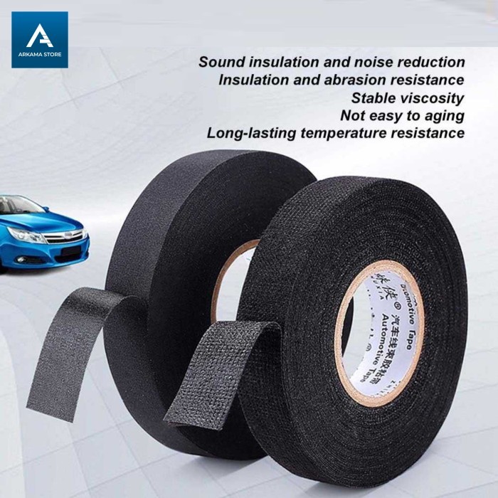 

lakban pengikat kabel listrik hitam adhesive cloth wiring tape