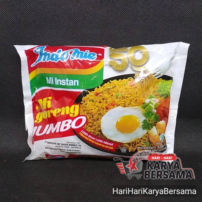 

MIE INSTAN INDOMIE JUMBO GORENG 129GR