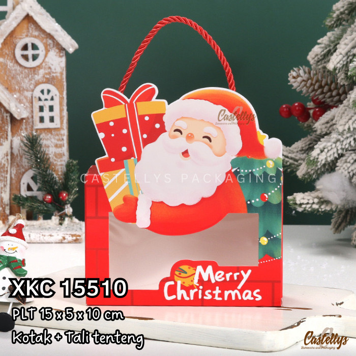 

XKC 15510 Kotak Box Kue Natal Nastar Kue Kering Cookies Permen Snack Hampers Christmas