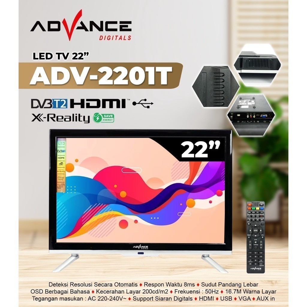 Led TV Digital Advance 2201T Tv advance 
22inch/TV Digital Advance