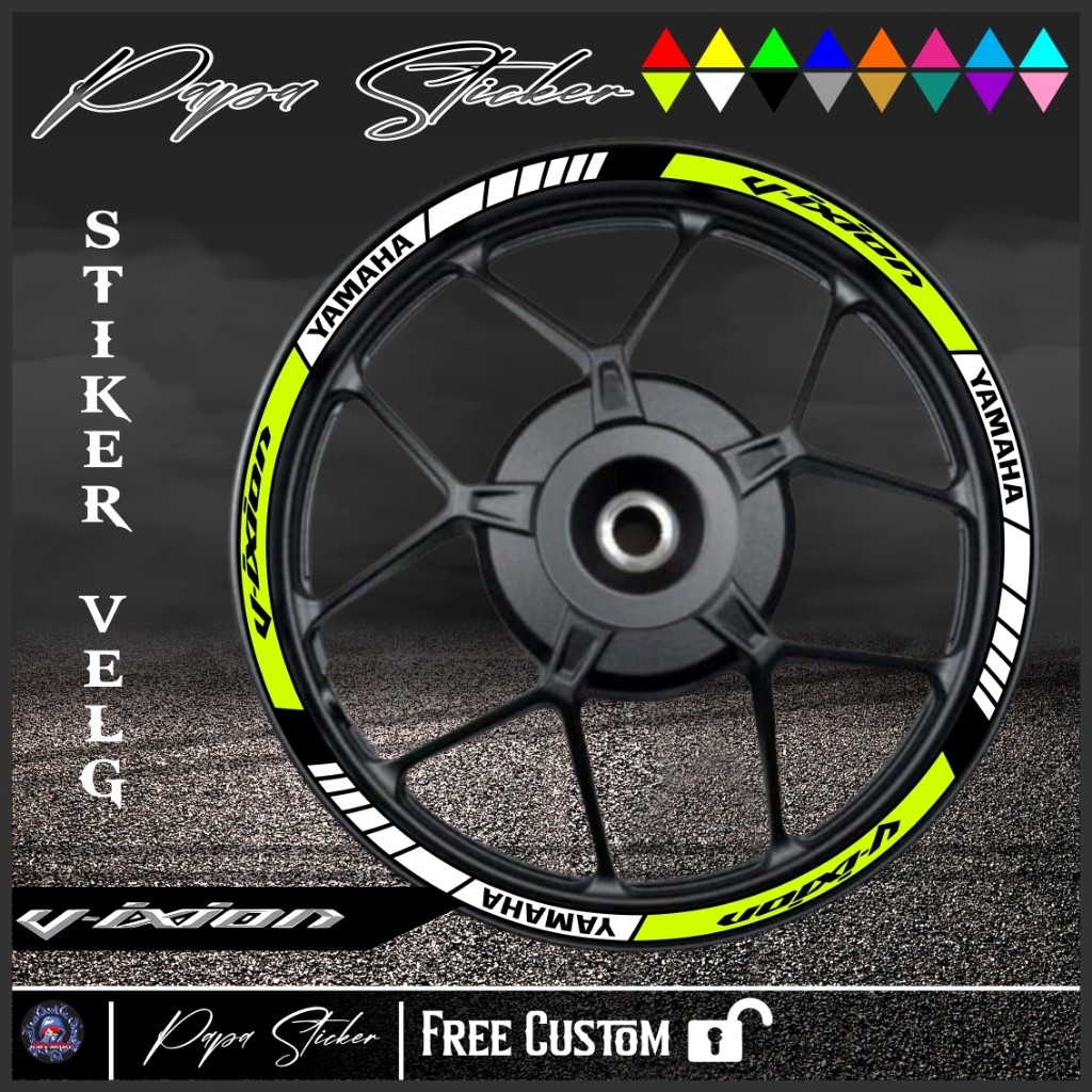 Cutting stiker velg VIXION Semua tipe motor VIXION