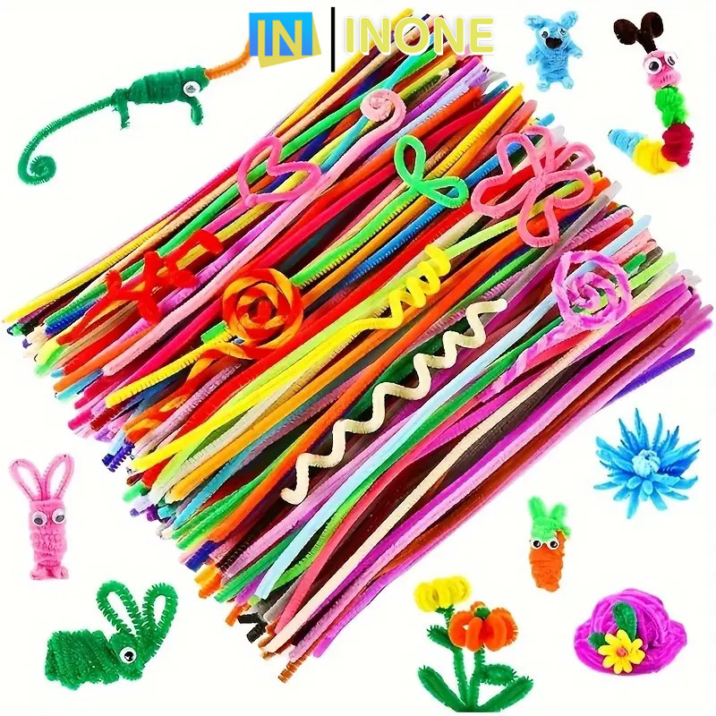 

INONE - Kawat Bulu Mercy Warna Warni isi 100 Pcs Pipe Cleaner