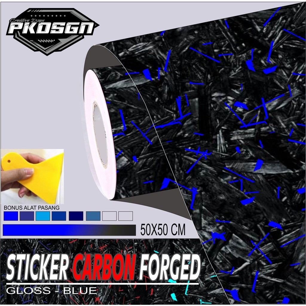 STIKER CARBON FORGED STIKER CARBON FORGED 50 X 50 CM