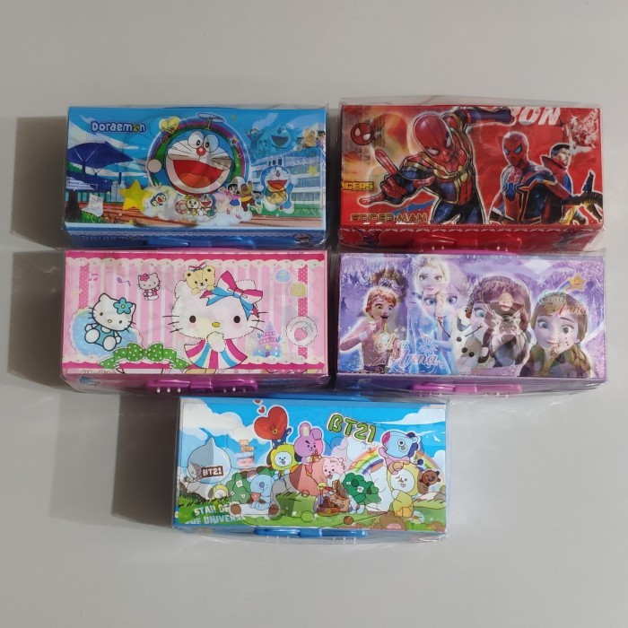 

[New]Promo kotak pensil kode 3 susun/tempat pensil password - Hello kitty