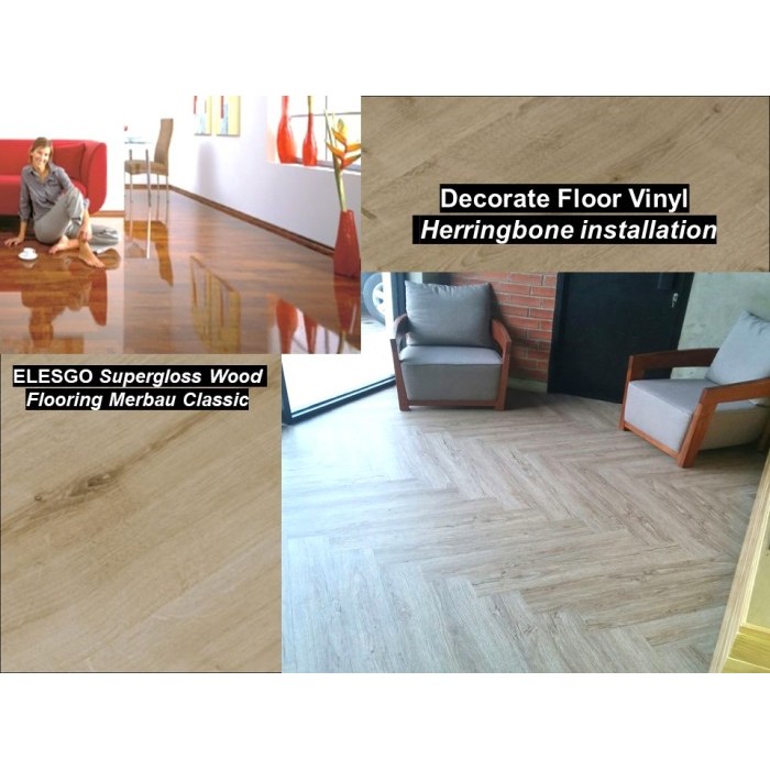 Karpet Lantai Vinyl ELESGO-3 Floor Kayu Parquet Made in Germany