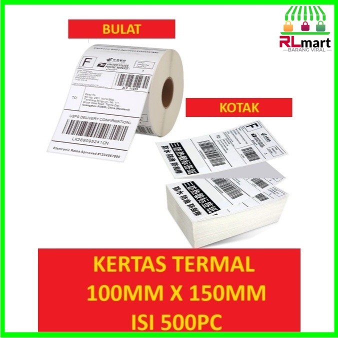 

Thermal 100 x 150 500pcs Surabaya Jawa Timur Murah