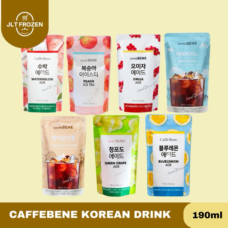 

Caffe Bene Korean Drink Pouch / Minuman Korea Kemasan Pouch / Americano Korean Coffee / Ice Drink Korea Pouch - 190ml