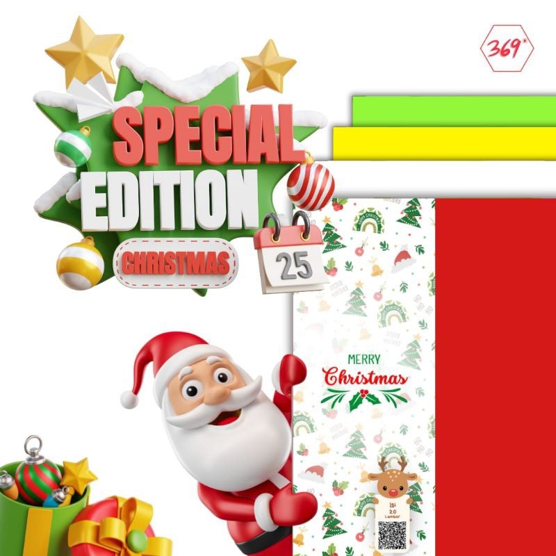 

369 - Origami / Kertas Lipat Spesial Edtion MERRY CHRISTMAS