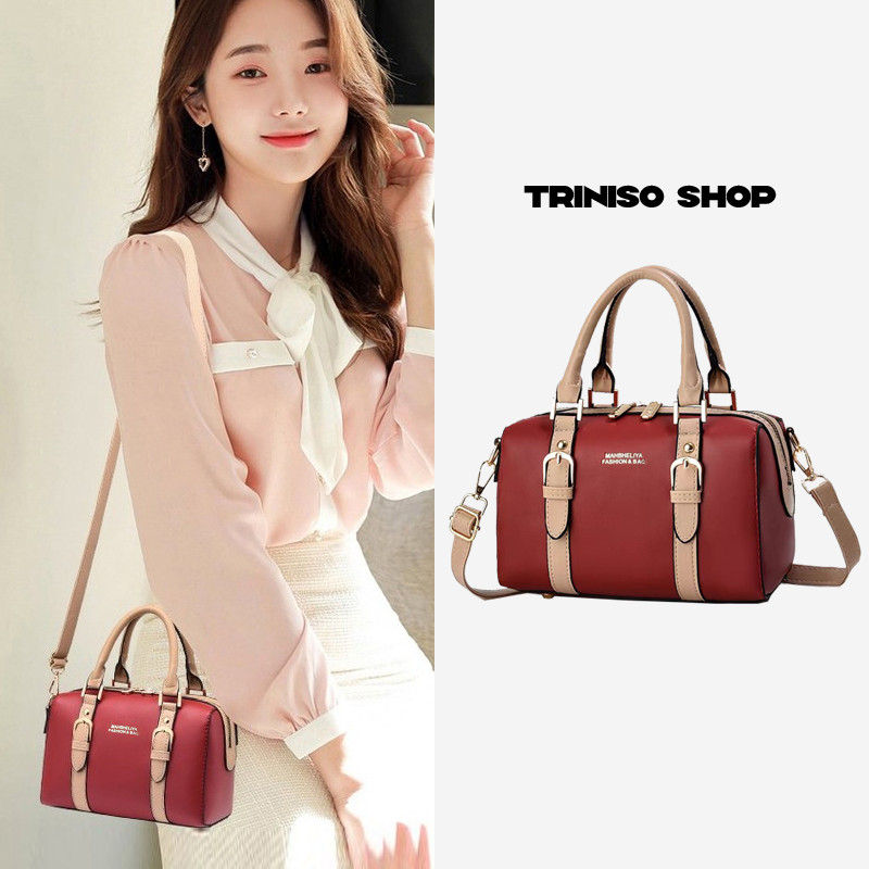 MAHBHELI.ya Kulit Italia berkualitas tinggi TAS WANITA TAS SELEMPANG TAS TANGAN Dompet Kulit Desain 