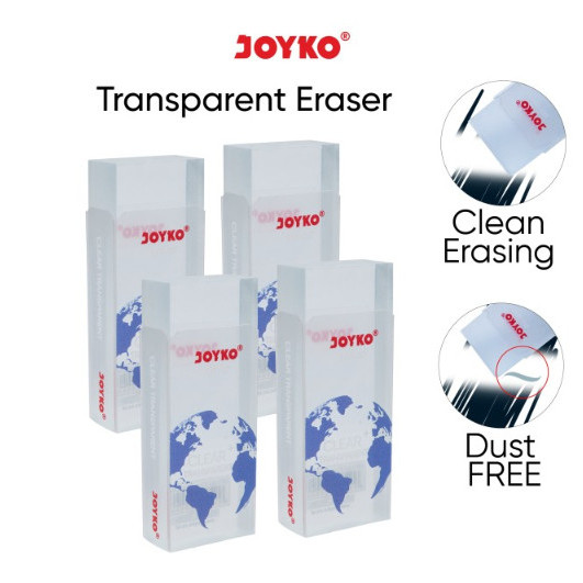 

Penghapus Transparan JOYKO ERT-127/Eraser Clear/Tranparant