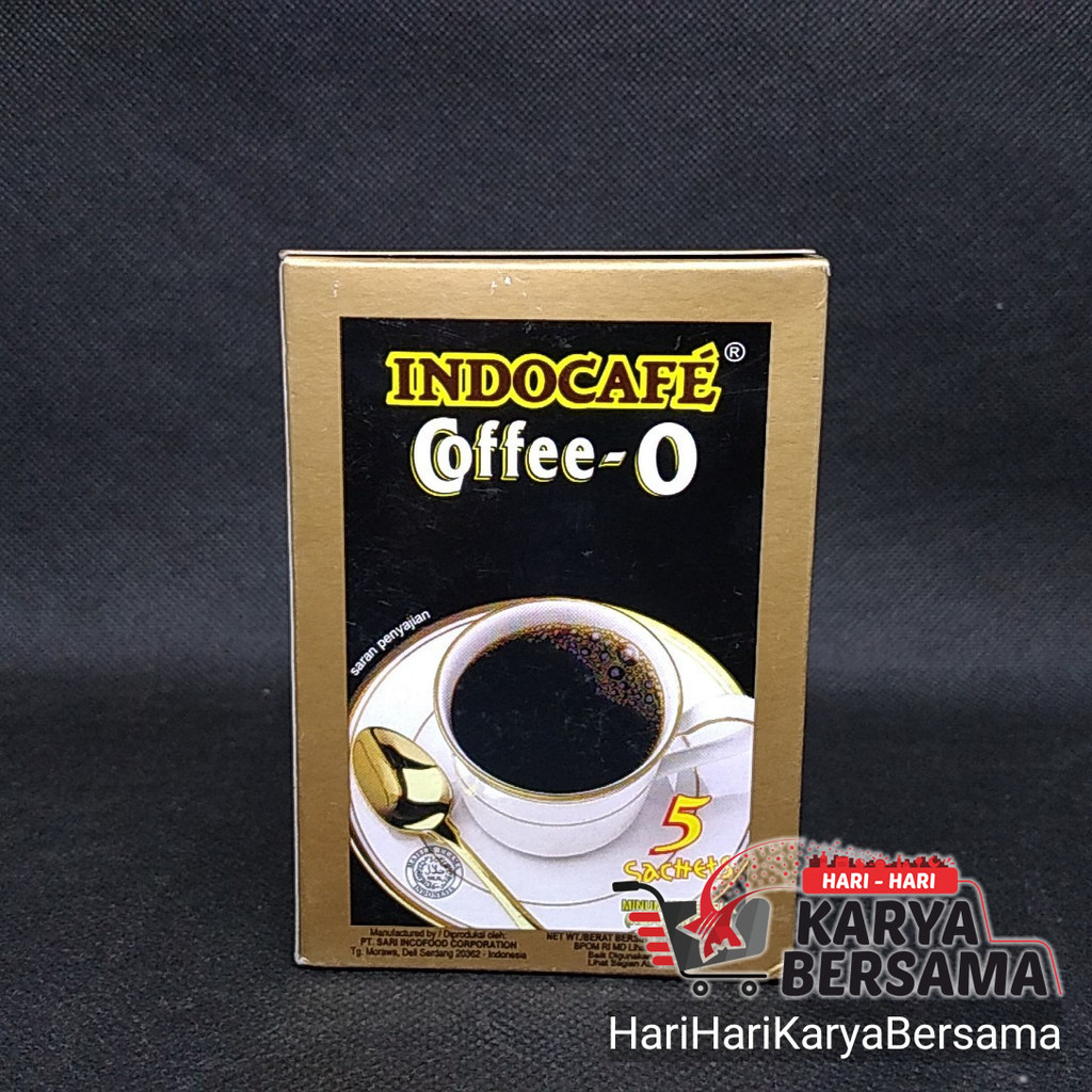 

MINUMAN BUBUK KOPI HITAM INDOCAFE COFFEE-O BOX 5'S X 18GR