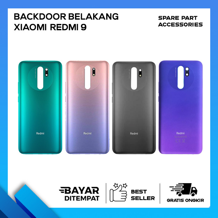 TUTUP BELAKANG BATERAI BACKDOOR /CASING BELAKANG XIAOMI REDMI 9
