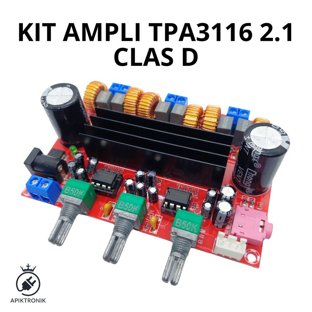 KIT AMPLI TPA3116 2.1 CLAS D ORIGINAL 32 PIN