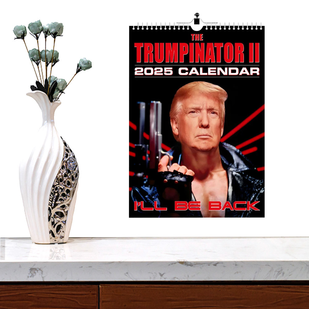 

Trump Calendar 2025 The Trumpinator 2025 Wall Calendar Tough Guy Donald Trump Hanging Calendar Monthly Calendar Note Pads