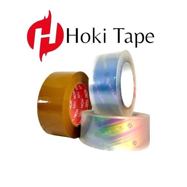 

Lakban 45mm x 200yard Super Clear - Coklat HOKI TAPE __028