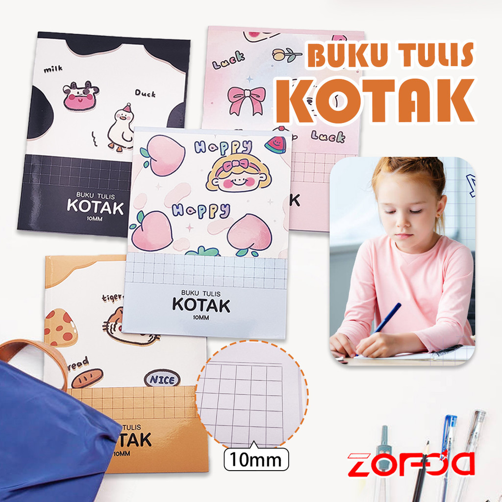 

Buku Tulis Sekolah 38 Lembar Motif Kartun Sekolah Buku Diary Aesthetic Grid Anak Buku Tulis Alat Perlengkapan Sekolah 5/10PCS