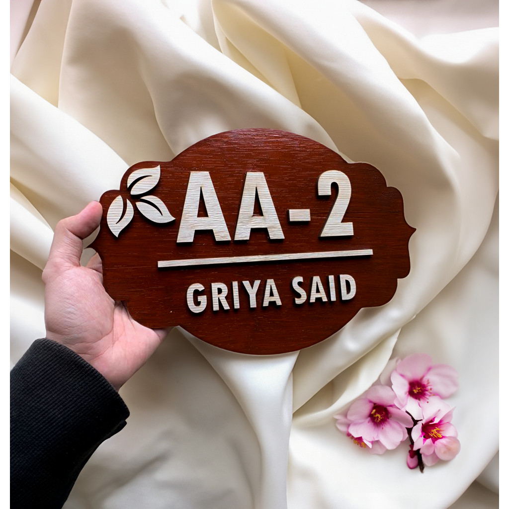 Paling Murah!! No Rumah Custom No Rumah Kayu No Rumah Minimalis No Rumah Unik House Number