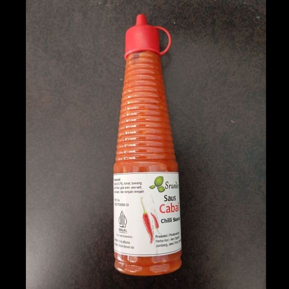 

Srunen Saos Cabai 140ml|Saos pedas|Saos Cabai|Saos Cabai Organik|Saos Sambal|