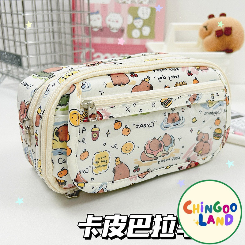 

Chingooland Tempat Pensil Miku Capybara Anime Haikyu Loopy Muat Banyak Besar Sekat Jepang Lucu Premium