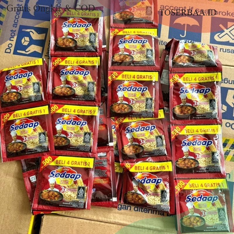 

30 sachet Kecap Sedaap 20gr (eceran 500 dpt 2 pack)