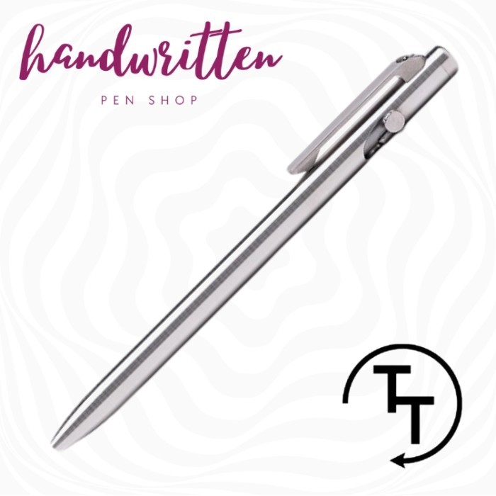

[New] TACTILE TURN Slim Bolt Action Tactical Ballpoint Pen - Titanium, Short 5.1