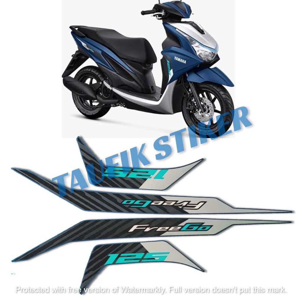 STRIPING LIS BODY MOTOR YAMAHA FREEGO 2022 SEPASANG STANDAR FULL SET