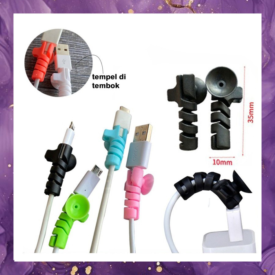(SBA) Pelindung Ujung Kabel Charger Adaptor Laptop Spiral Anti Putus Kabel AL1705M1