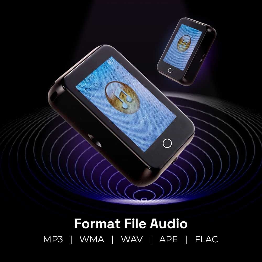 LATHIFSHP Worallymy MP3 Digital Audio Player Bluetooth HiFi AB Repeat 2.0 Inch - S309
