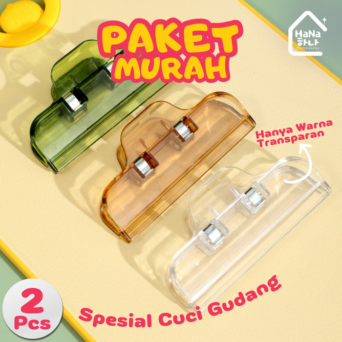 

Jual Klip Kertas Serbaguna 2 Pcs Transparan - Penjepit / Jepitan / Paper Clip/ Bulldog Clip