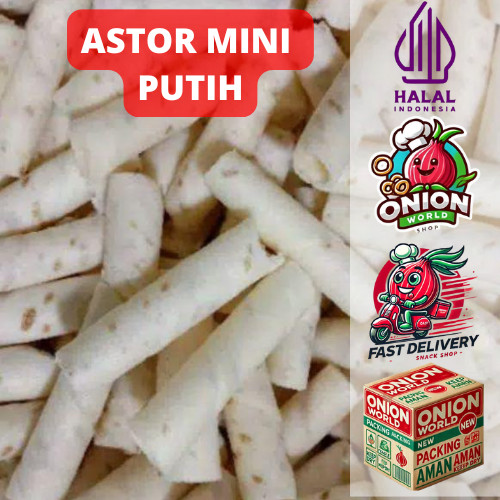 

UWD ASTOR MINI PUTIH 500g Astor Barcelona Aneka Rasa Cemilan Astor Kiloan Cemilan Makanan Ringan Vira