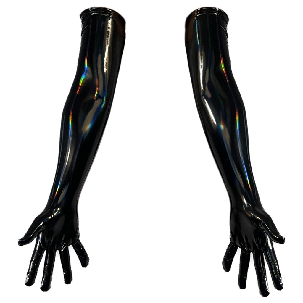 Adult  Sexy Gloves Faux Leather Long Gloves Wet Look Latex Party Opera Club Costumes Shining and Col