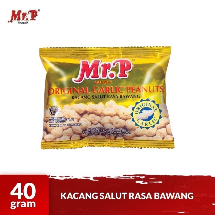 

MR. P Kacang Panggang Varian Rasa Garlic 40gr | Kacang Goreng