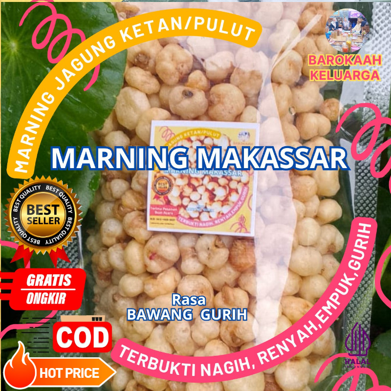 

CEMILAN KLASIK MARNING JAGUNG SULTAN SUPER DUPER EMPUK RENYAH GURIH / SNACK MARNING JAGUNG PREMIUM/ JAJANAN MARNING JAGUNG VIRAL/JAGUNG KETAN PULUT SEPEREMPAT KILOGRAM (250GR)