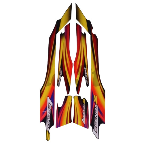 Striping Stiker Honda Astrea Legenda 2002 Kuning List Body Motor Astrea Legenda 2002